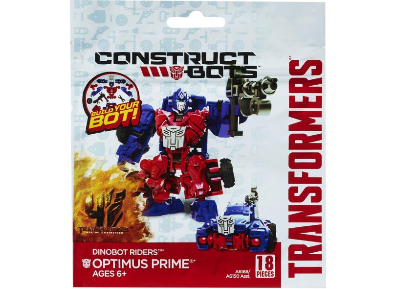 Boneco Optimus Prime Transformers Construct Bots A6168/A6150 - Hasbro