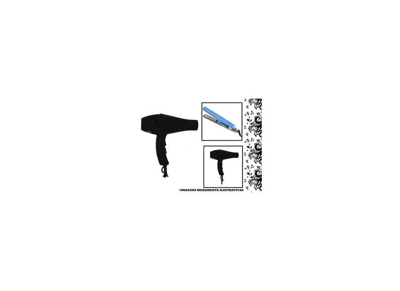 Kit Salão Secador de cabelo 8600W + Prancha Chapinha Profissional + Brinde
