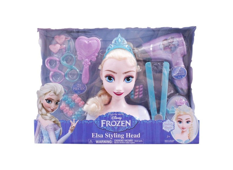 Boneca Princesas Disney Busto Deluxe Elsa Mattel
