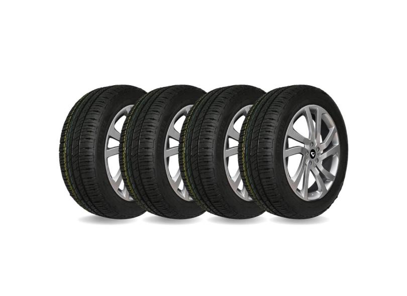 Jogo 4 Pneus 195/65r15 Remoldado Linha Premium