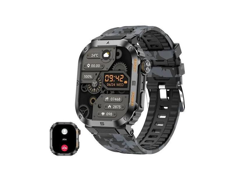 Relógio de pulso fitness impermeável para homens smartwatch esportivo 