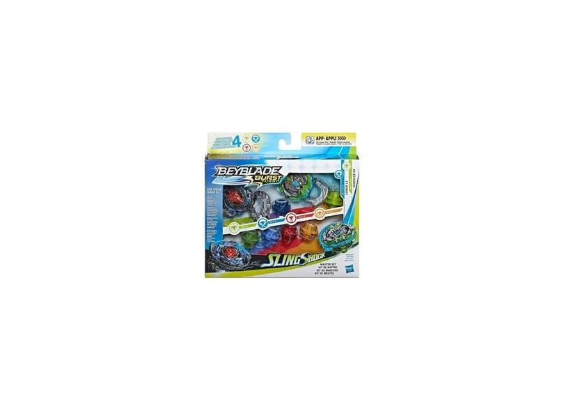 Beyblade Burst Turbo Slingshock Kit De Mestre Lunior L4 e Hercules H4