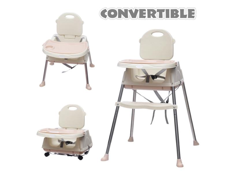 Cadeira alta refeições de bebé conversível 6 em 1 conjunto de mesa