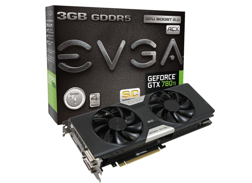 Placa de Video NVIDIA GeForce GTX 780 Ti 3 GB DDR5 384 Bits EVGA 03G-P4-2884-KR