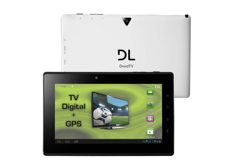 Tablet DL Eletrônicos DroidTV 4 GB LCD 7" Android 4.0 (Ice Cream Sandwich) 2 MP DR-T71