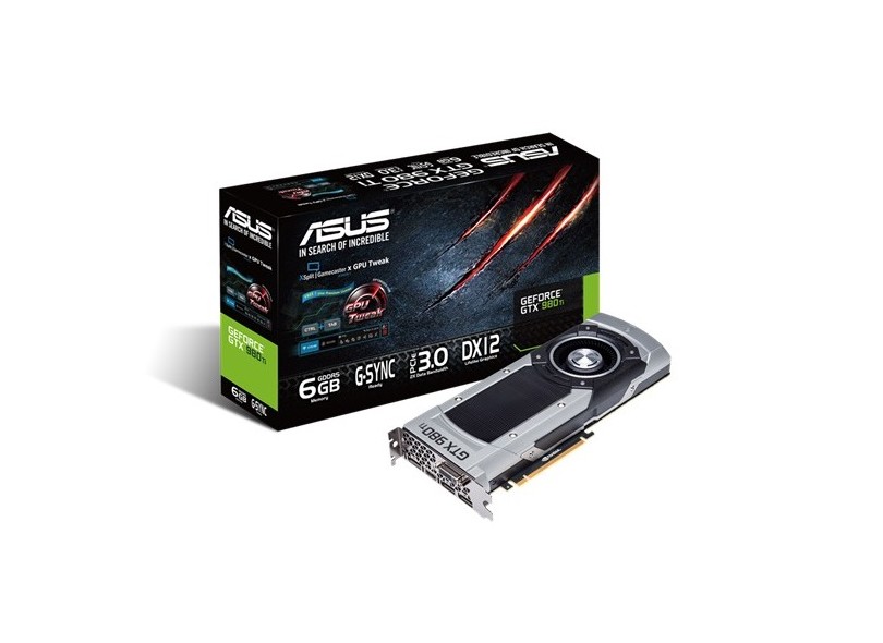 Placa de Video NVIDIA GeForce GTX 980 Ti 6 GB DDR5 384 Bits Asus GTX980TI-6GD5