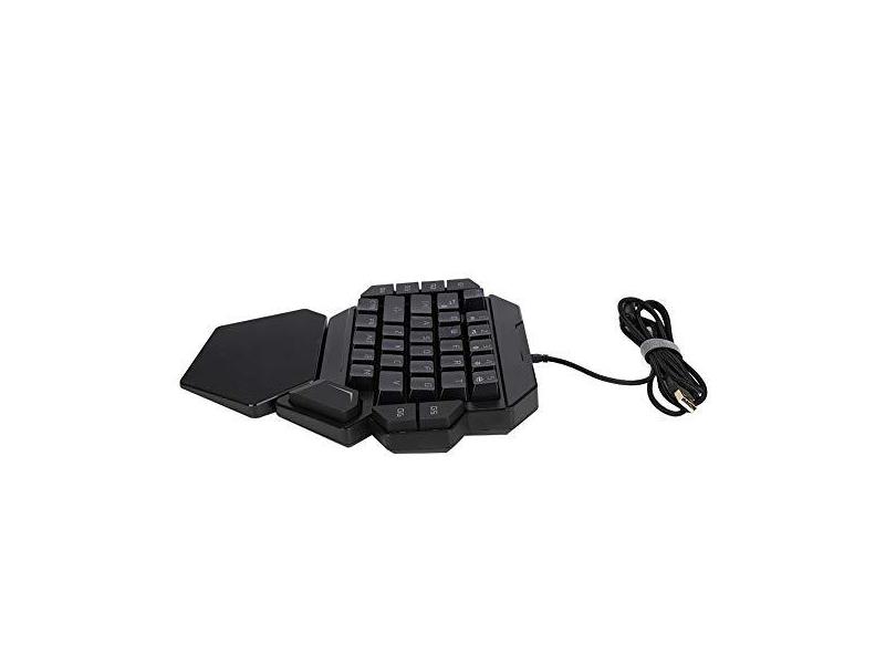 Teclado Mecânico, Teclados de Computador Teclado Com Uma Mão RGB Blacklight Teclado Mecânico Teclado Iluminado Com Função de Definição de Macro para PC Desktop, Computador