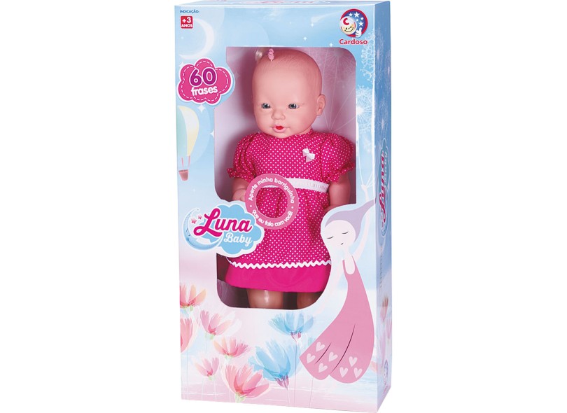 Boneca Luna Baby Brinquedos Cardoso