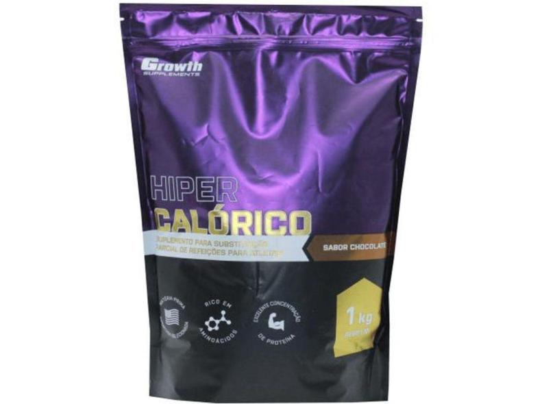 Hiper Calorico Suplemento Ganho De Massa Treino 1Kg Growth