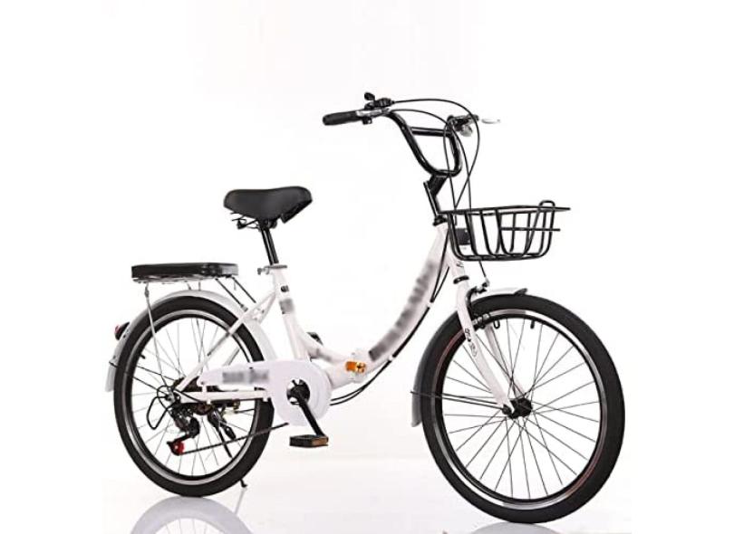 Bicicleta Dobrável De 20 Polegadas, Bicicleta Urbana Portátil Para Adultos, Bicicleta De Aço Carbono, Bicicleta Dobrável Unissex, Bicicleta Dobrável Para Homens, Mulheres, Estudantes E Passageiros