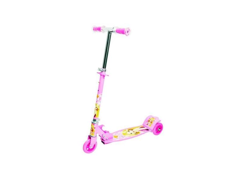 Patinete Infantil Radical Top 3 Rodas Rosa - Dm Toys - DM Radical