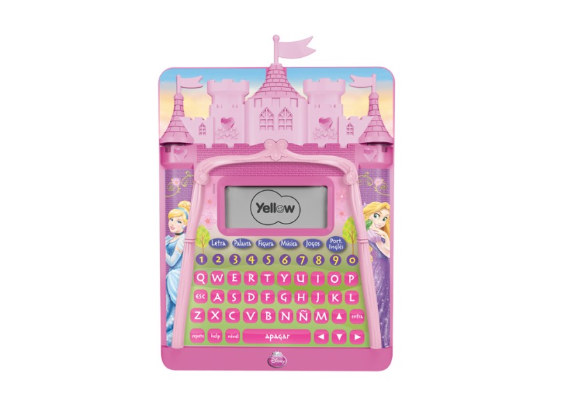 Tablet Infantil Princesas 84 Atividades Yellow Smart Pad