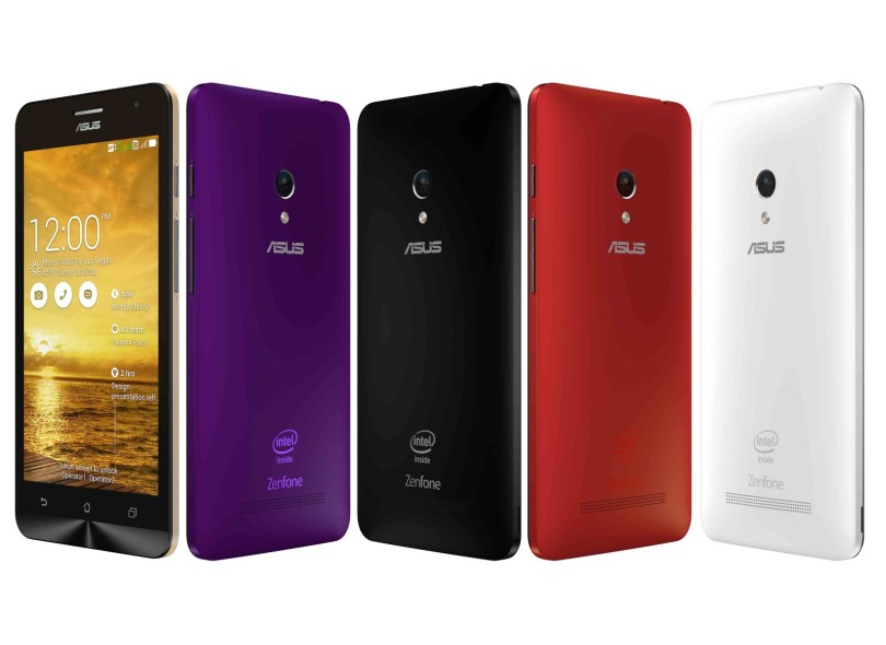Smartphone Asus ZenFone 5 A501CG 1GB RAM Câmera 8,0 MP 2 Chips 8GB Android 4.3 (Jelly Bean) 3G Wi-Fi