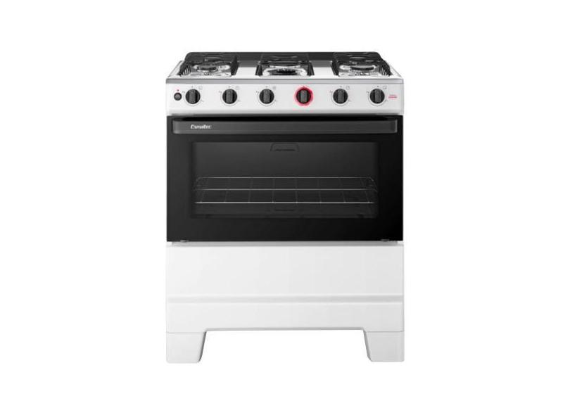 Fogão de Piso 5 Bocas Esmaltec F5IAB Ideal Super  Mesa em Aço Inox, Ac