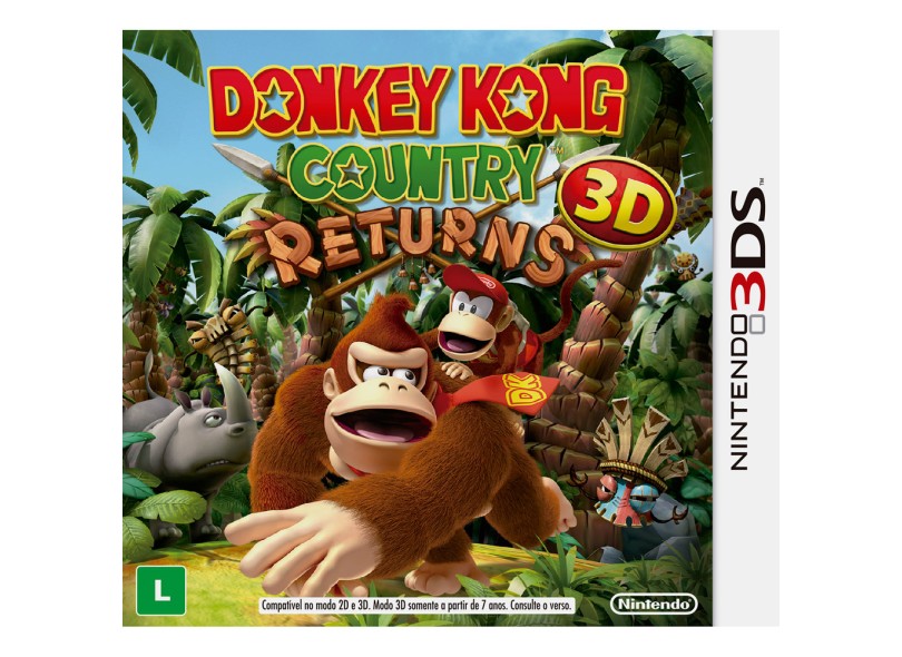 Jogo Donkey Kong Country Returns 3D Nintendo Nintendo 3DS