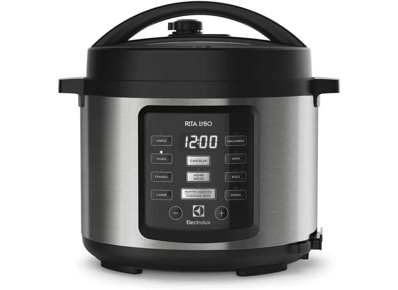 Panela de Pressão Elétrica Electrolux 5 Litros PCC15 Experience Digital Preta/Inox 110v