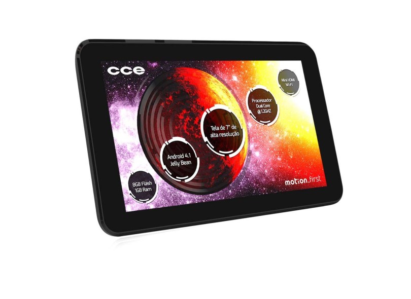 Tablet CCE Motion First Tab 8.0 GB LCD 7 " Android 4.1 (Jelly Bean) TS72