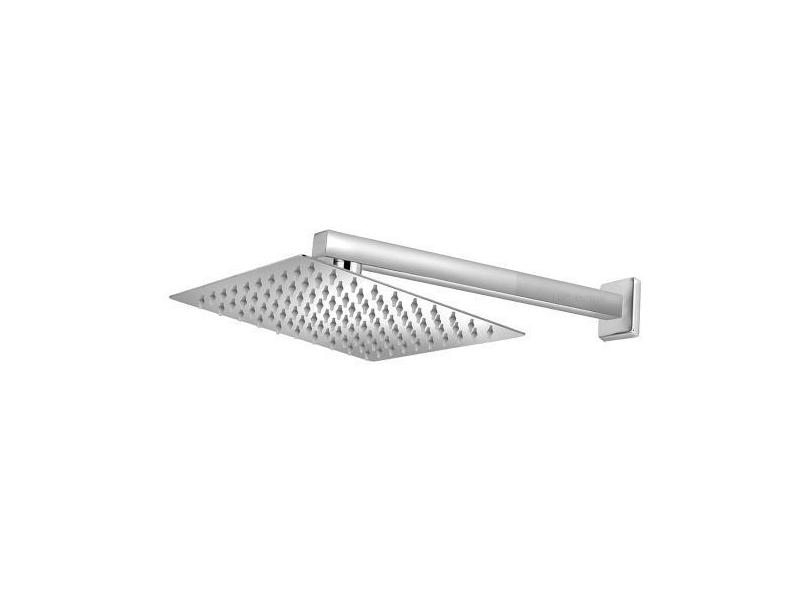 Ducha Chuveiro Slim Quadrado Metal 40X40cm Com Braço 38cm - Modelar