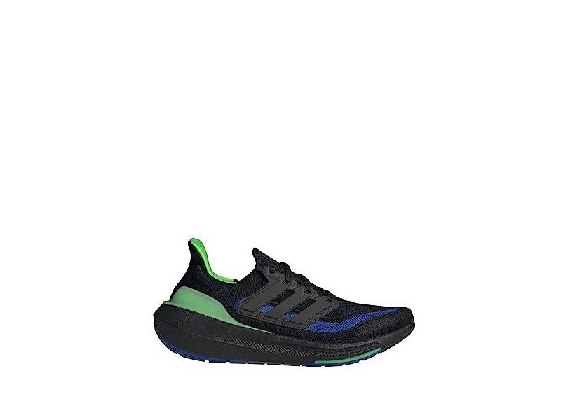 adidas Tênis de corrida masculino Ultraboost Light Legacy, Core Black/Core Black/Lucid Lime, 42