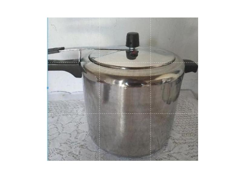 Panela De Pressão 10L Extra Forte Alumínio Resistente Polida - Grenada