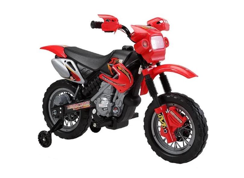 Mini Moto Cross Elétrica Bel Brink Vermelho 6V 3 + 925800