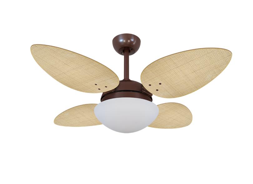 Ventilador de Teto com Controle Remoto Volare VR42 Pétalo Palmae 105 cm 4 Pás