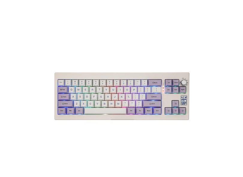 Teclado epomaker Shadow-X Gasket Wireless com tela de 70 teclas