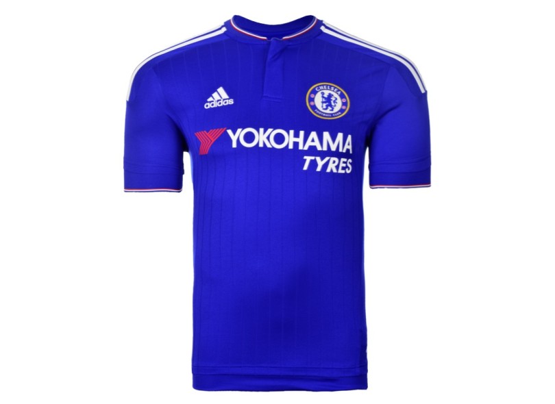 Camisa Torcedor infantil Chelsea I 2015/16 com Número Adidas