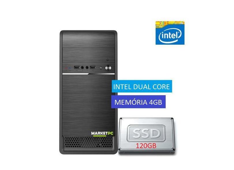 PC Computador Intel Dual Core 4GB SSD 120GB - MktPc