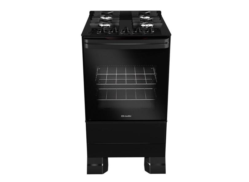 Fogão MFV4BF 4 Bocas com Mesa de Vidro Mueller