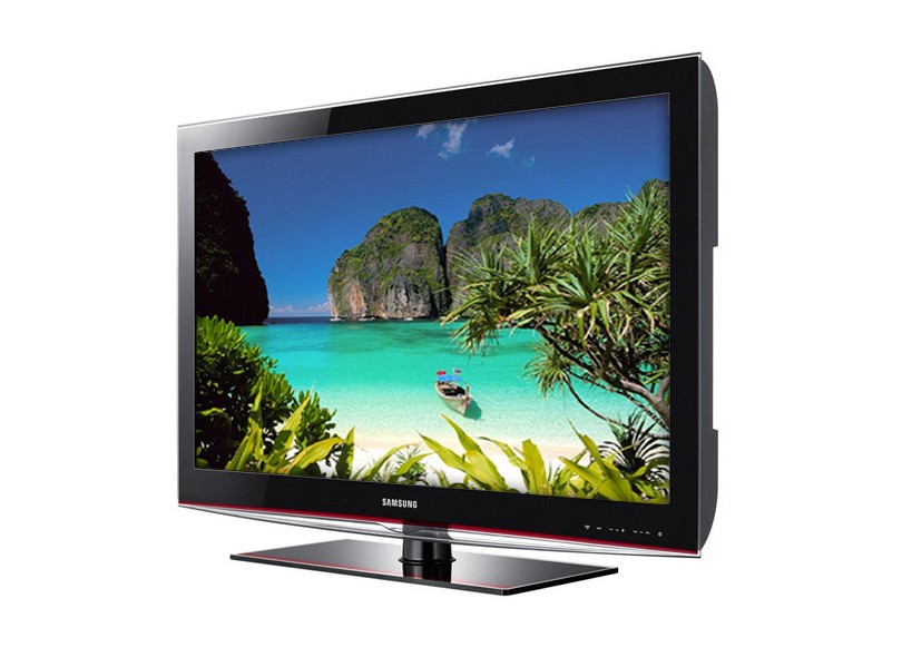 TV LCD 46" Samsung Full HD, Conversor Digital Integrado, 4 HDMIs, LN46B550, Contraste 30.000:1, Entrada USB, Real Movie, Trusurround HD, Design ToC