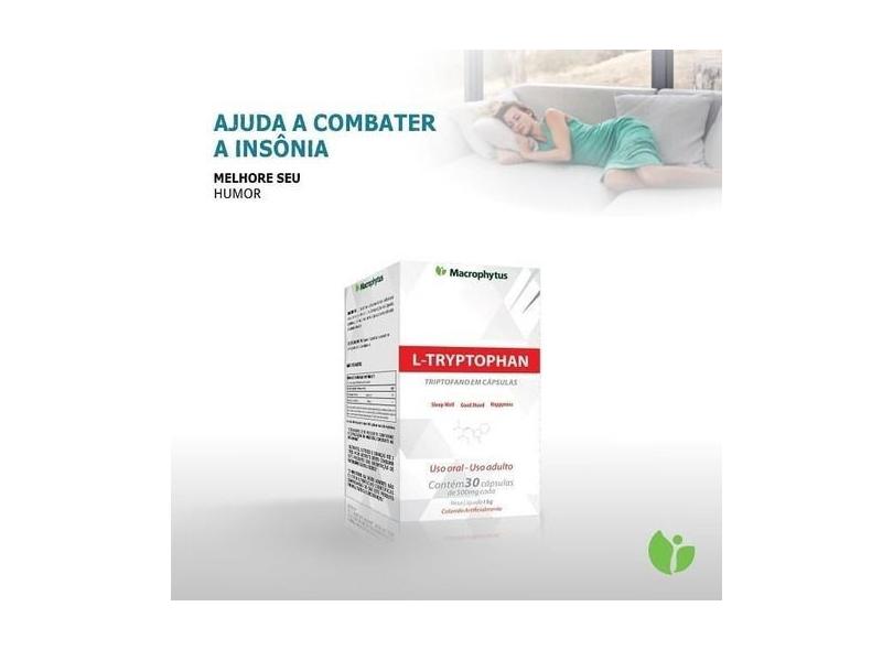 2x L-tryptophan 600mg 30 Capsulas (triptofano) Macrophytus em Promoção ...