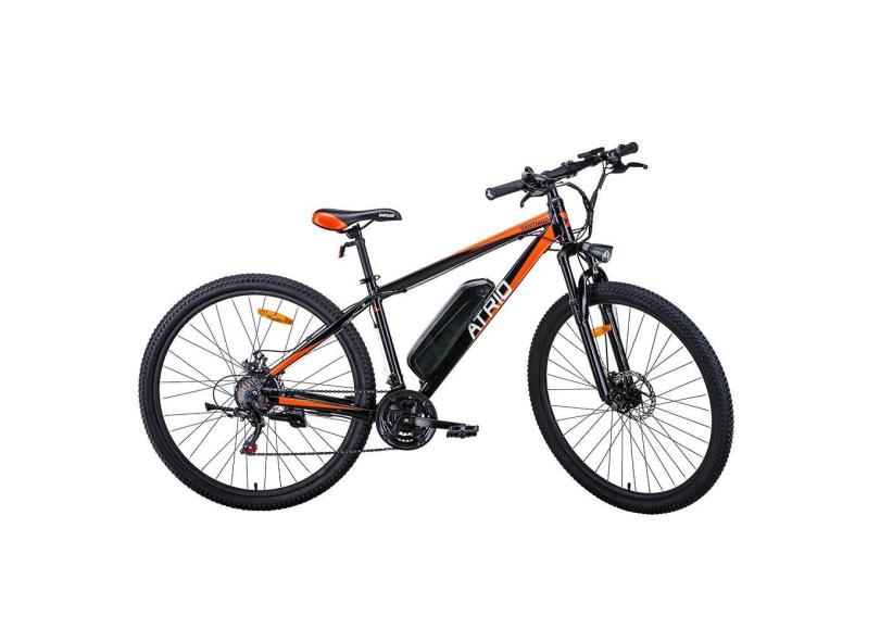 Bicicleta Elétrica Santiago Aro 29 Quadro 17 350W 10Ah Freio a Disco 21V Shimano Atrio - BI209 bw