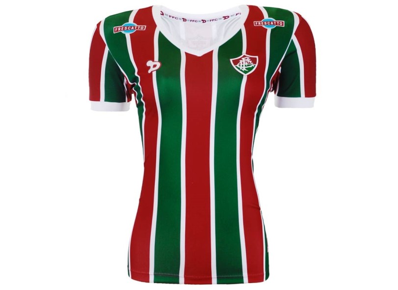 Camisa Torcedor feminina Fluminense I 2016 com Número Dryworld