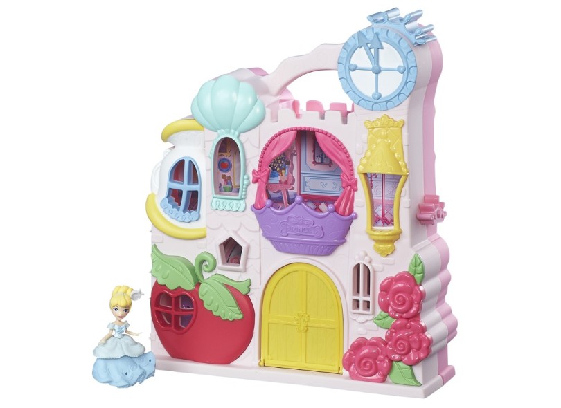 Boneca Princesas Disney Little Kingdom Mini Castelo da Cinderela Hasbro