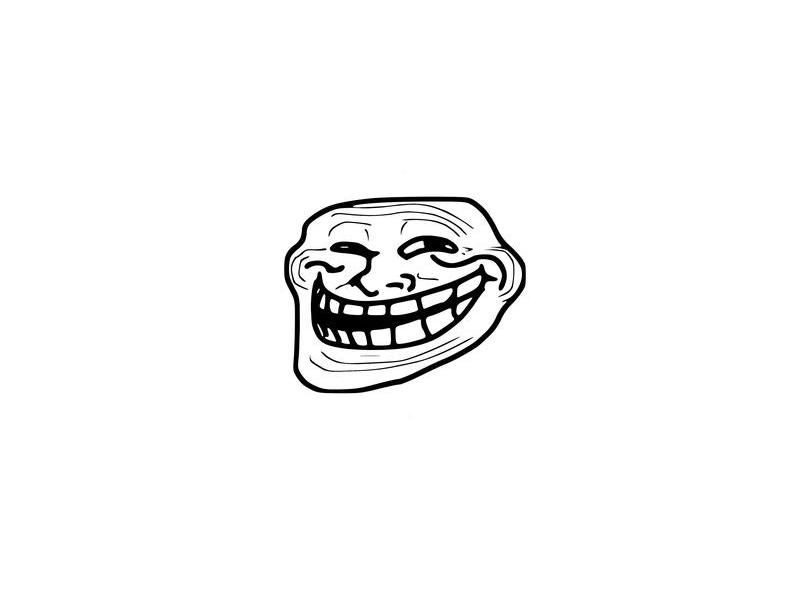 Adesivo de notebook troll face meme