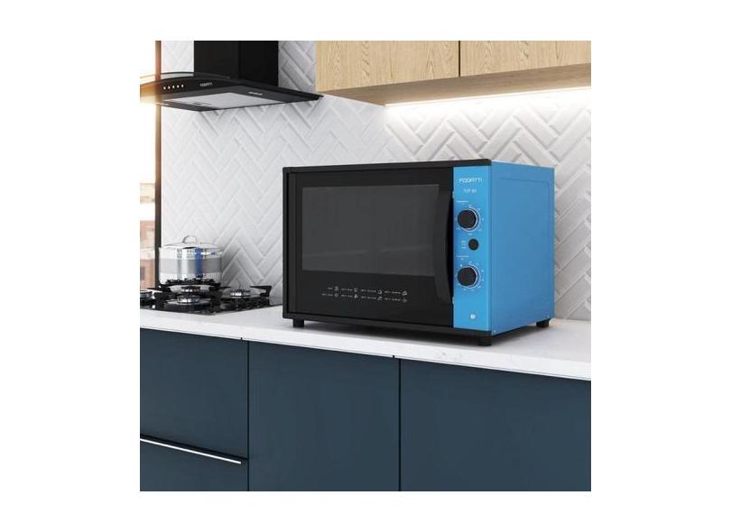 Forno Elétrico 60 Litros Top 127V Fogatti Azul