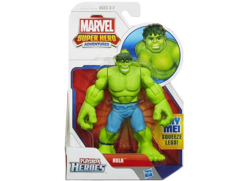 Boneco Hulk Marvel Playskool Heroes A4746/A4178 - Hasbro