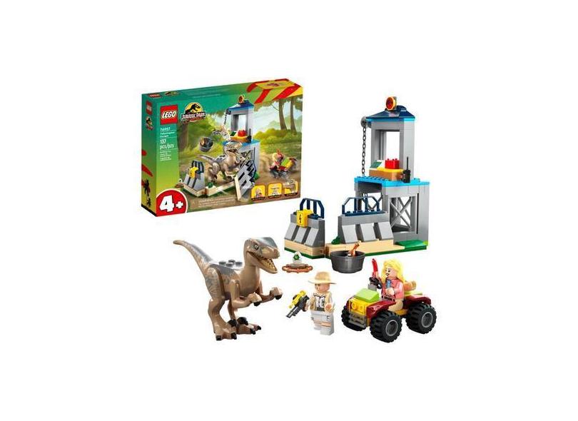 Lego Jurassic World Fuga Do Velociraptor 76957 - 137 Peças com o Melhor ...