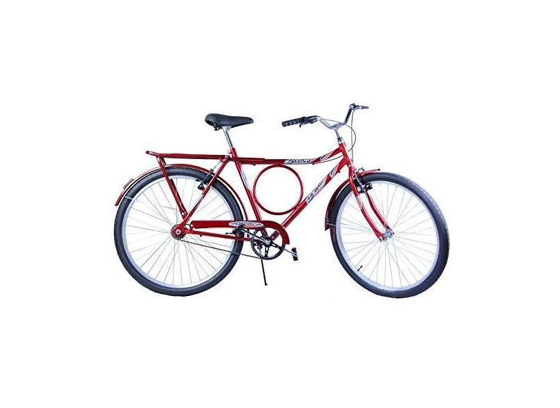 Bicicleta Aro 26 Masculina Barra Circular VB Potenza Vermelha