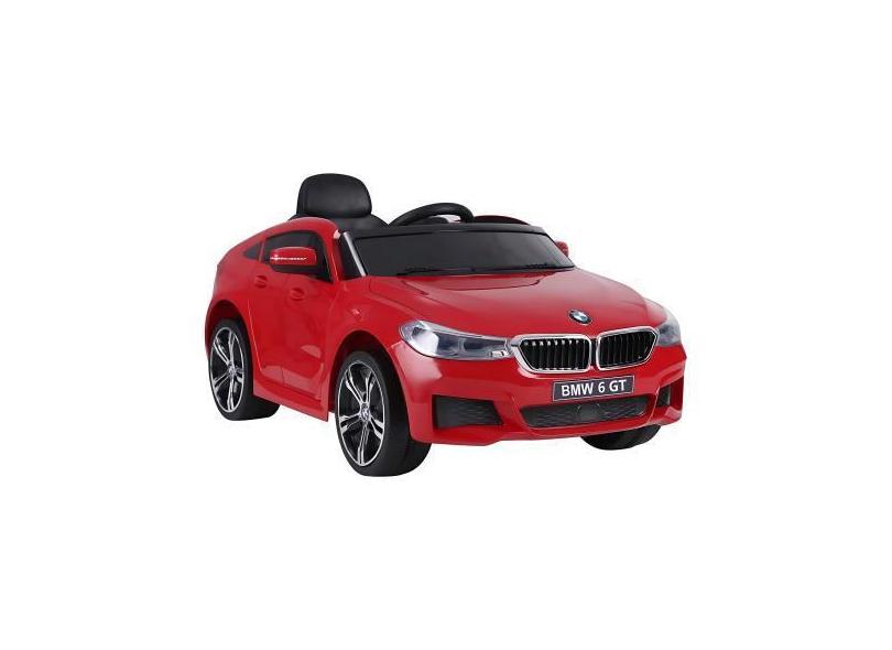 Carrinho Elétrico Bmw 6 Gt 12V Vermelho Com Controle Remoto Para Crian