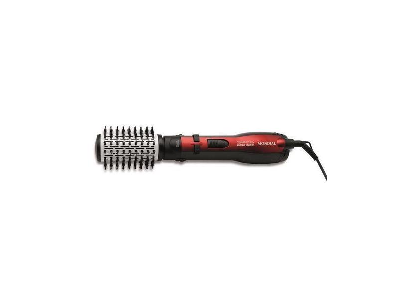 Escova Rotativa Secadora Cabelo Íon Er-09 1200W 220V Mondial