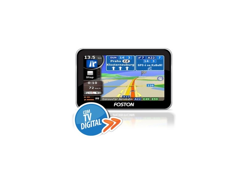 GPS Automotivo Foston FS-589 DCV 5,0 " Touchscreen