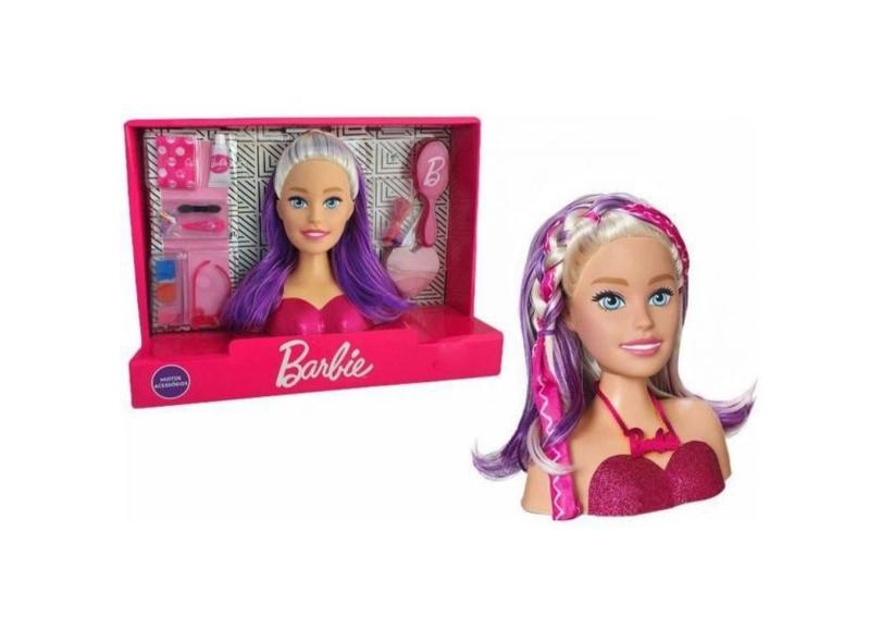 Barbie Styling Head Hair Boneca Para Maquiar - Pupee em Promoção