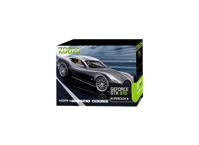 Placa de Video NVIDIA GeForce TX 970 4 GB DDR5 256 Bits Zogis ZOGTX970-4GD5SC