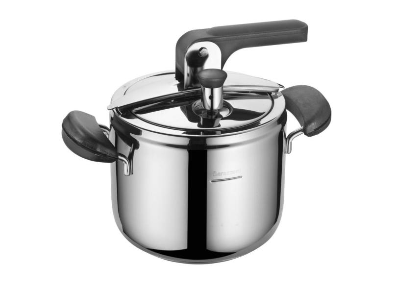Panela De Pressão Indução Aço Inox 7 Litros - Barazzoni