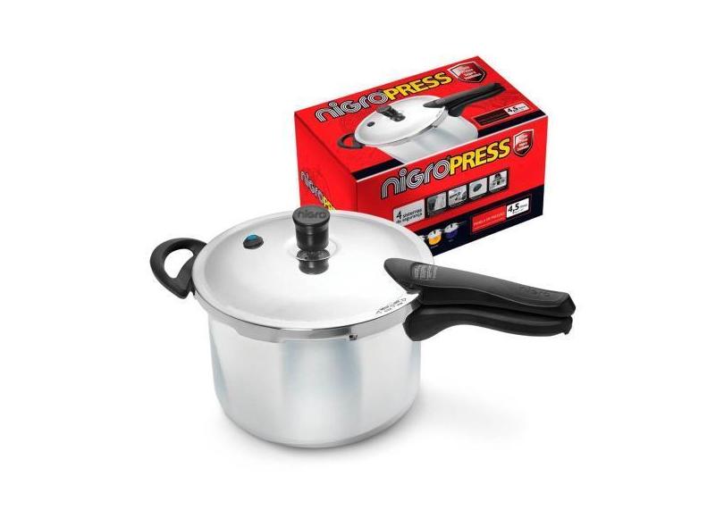 Panela De Pressão Press Nigro 4,5 Litros - Fechamento Externo - Nigro