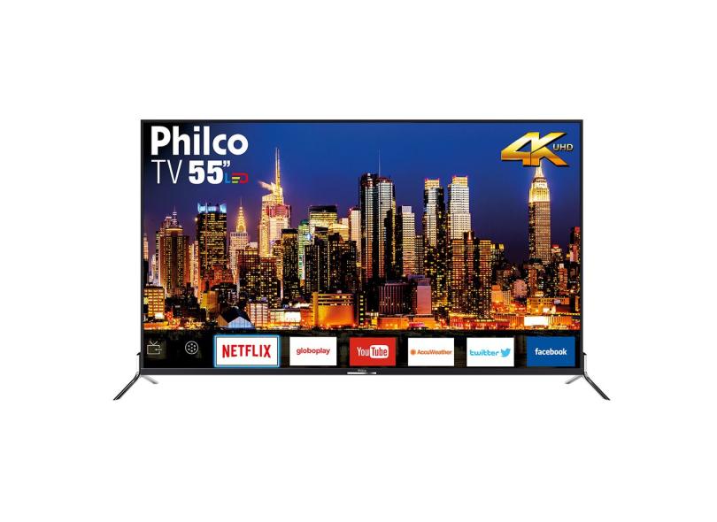 Smart TV TV LED 55 " Philco 4K Netflix PTV55Q50SNS 3 HDMI
