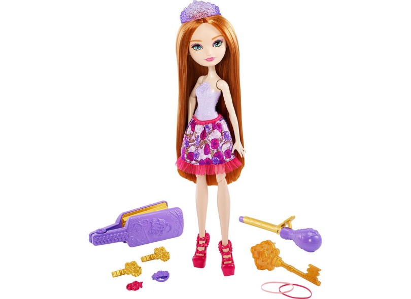 Boneca Ever After High Holly O'Hair Penteados Magicos Mattel com o