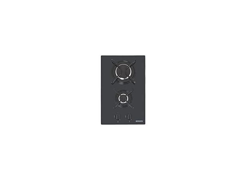 Cooktop Gas Glass Domino 2gg 30 Tramontina Preto